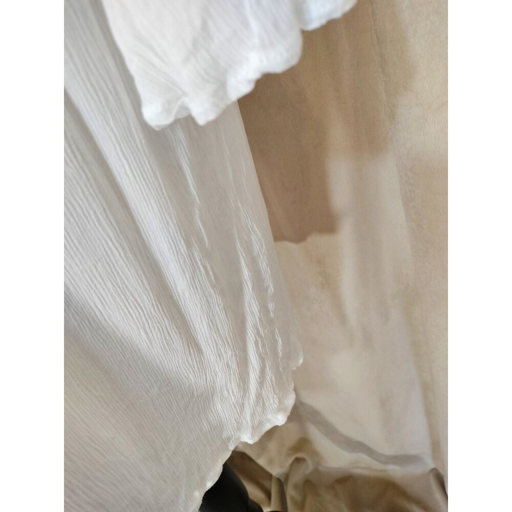 NWOT! Anne Cole V-Neck Lightweight White Beach CoverUp w/Bell Sleeves. XL-XXL - Picture 3 of 7